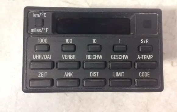 BMW 5 E34 On-board computer control switch 65811384149 2591111901