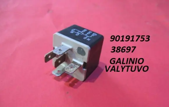 Opel Zafira A Window wiper relay 90191753 38697