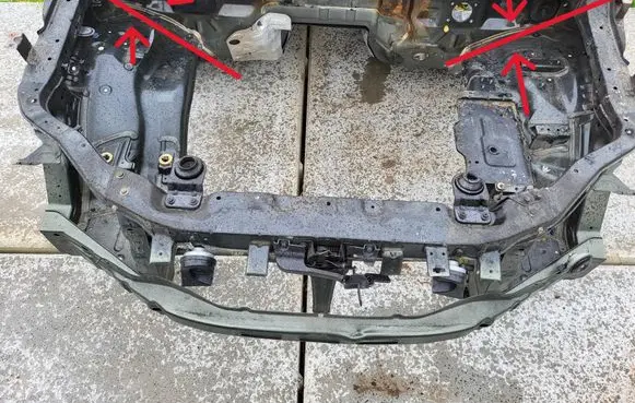 SsangYong Musso Radiator support slam panel