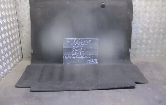 Peugeot 607 Rear floor carpet liner 