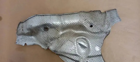 Heat shield in engine bay