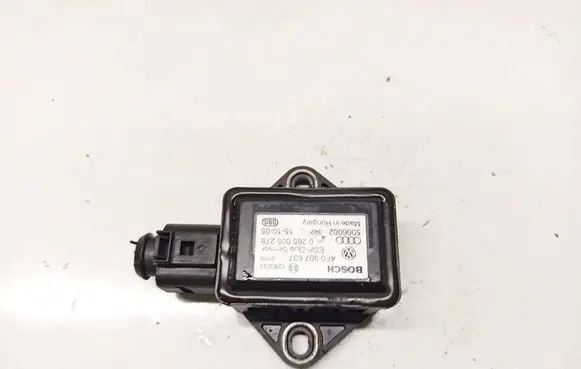 Audi A6 S6 C6 4F ESP acceleration yaw rate sensor 4F0907637 0265005278