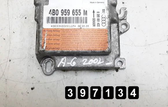 Audi A6 S6 C5 4B Airbag control unit/module 4b0959655m
