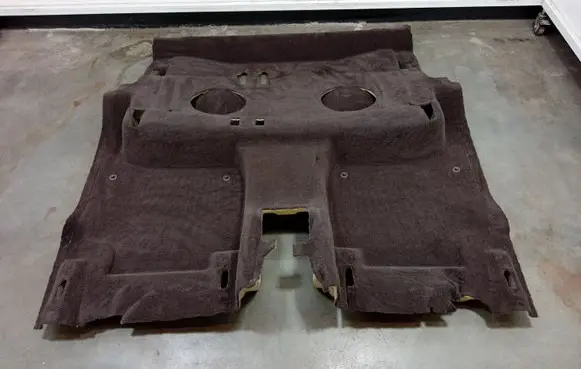 Porsche Cayenne (92A) Front floor carpet liner 7P5863367T