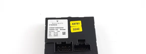 Maserati Levante Tailgate/trunk control unit/module 670039446