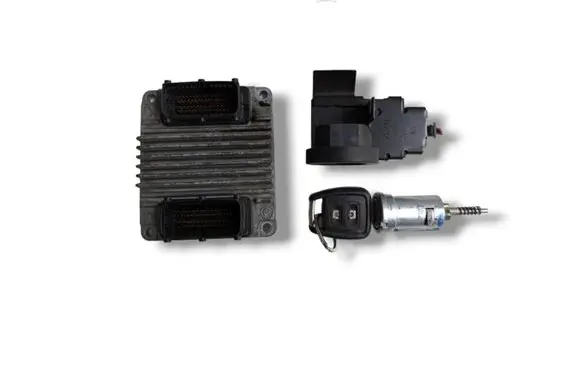 Opel Astra G Engine ECU kit and lock set 12241930