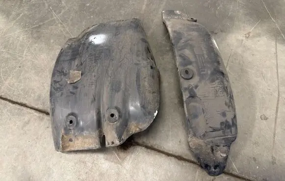Porsche 911 991 Rear arch fender liner splash guards 99150450901 99150450503