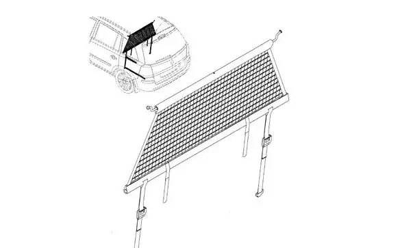 Opel Zafira B Parcel shelf load cover 13182237