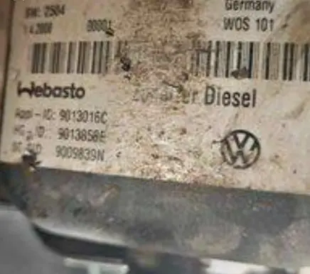 Volkswagen Touran I Auxiliary pre-heater (Webasto) 000018031232 9013858E 1E0811997268