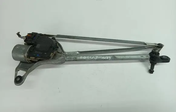 Front wiper linkage and motor