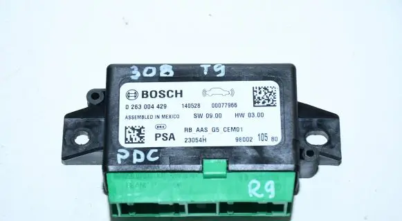 Peugeot 308 Parking PDC control unit/module 9800210580