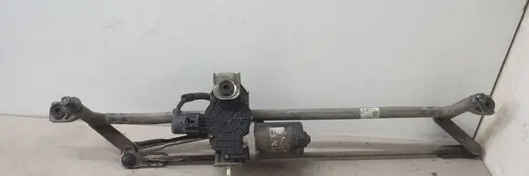 Front wiper linkage and motor