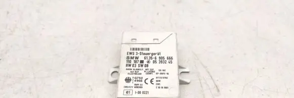 BMW 3 E46 Immobilizer control unit/module 61356905666 05393245 110187
