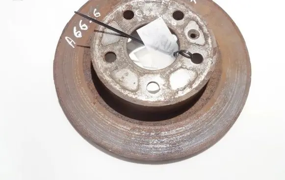 Opel Astra G Rear brake disc neventiliuojamas