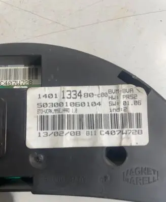 Peugeot 807 Speedometer (instrument cluster) 503001060104 140113348000 5550001707