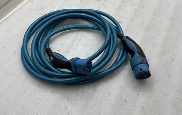 Tesla Model S Electric car charging cable 