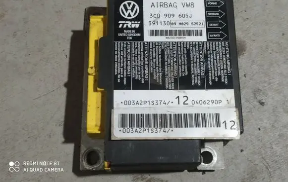 Volkswagen PASSAT B6 Airbag control unit/module 3C0909605J