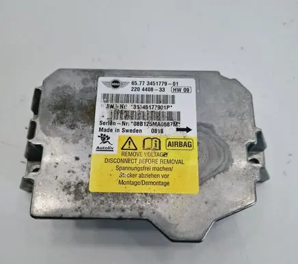 Mini One - Cooper Coupe R56 Airbag control unit/module 3451779