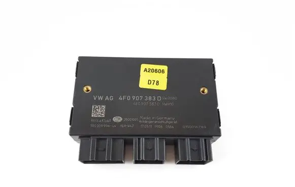 Audi A6 S6 C6 4F Tow bar trailer control unit/module 4F0907383D 4F0907383