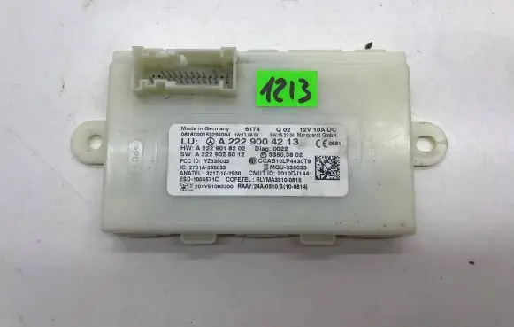 Mercedes-Benz S W222 Keyless (KESSY) go control unit/module A2229004213 A2229018202