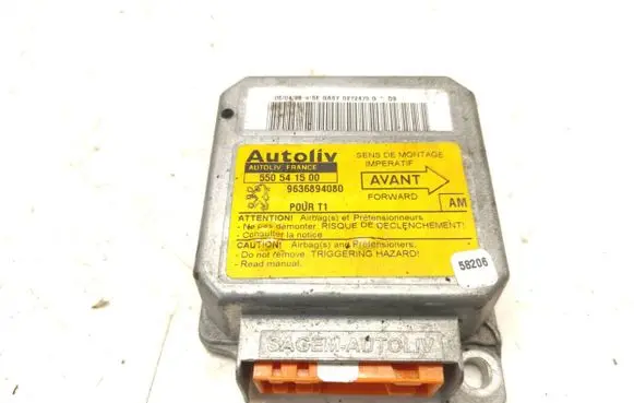 Peugeot 206 Airbag control unit/module 9636894080 550541500
