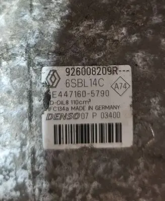 Renault Megane III Air conditioning (A/C) compressor (pump) 926008209R 6SBL14C 4471605790