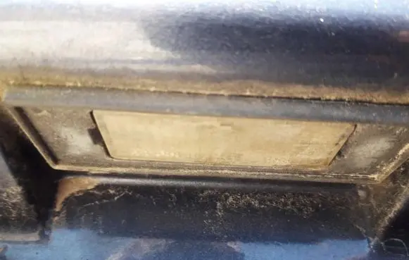 Number plate light