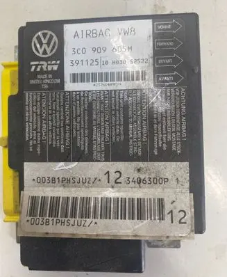 Volkswagen PASSAT B6 Airbag control unit/module 3C0909605M 391125 10H030S2522