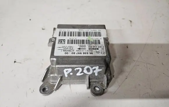 Peugeot 207 CC Airbag control unit/module 9665699780 0285010555 5LPCC031078
