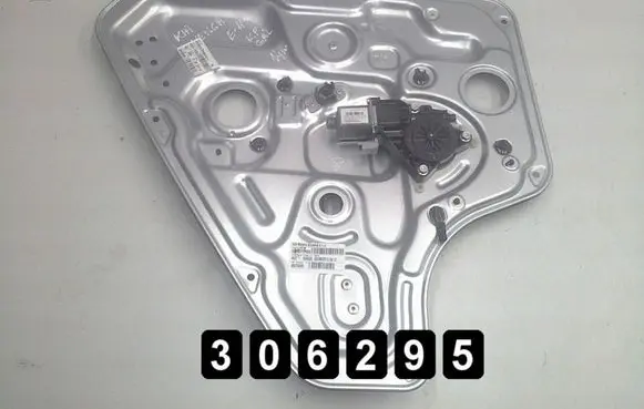 Front door window regulator with motor