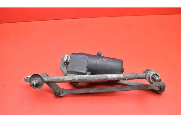 Front wiper linkage and motor