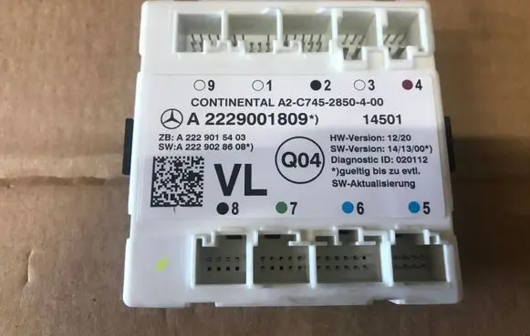 Mercedes-Benz S W222 Door control unit/module A2229001809