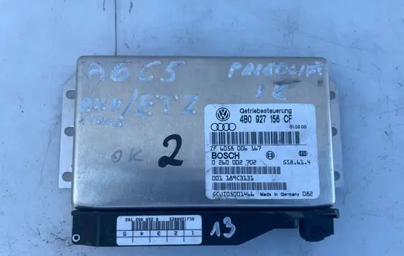 Audi A6 S6 C5 4B Gearbox control unit/module 4B0927156CF ZF6058006167 0260002702