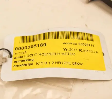 Nissan Qashqai Mass air flow meter 226807S000