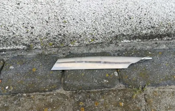 Tesla Model S Front bumper splitter molding 6009388-00-C