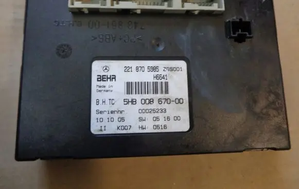 Mercedes-Benz S W221 Other control units/modules A2218705985 2218705985
