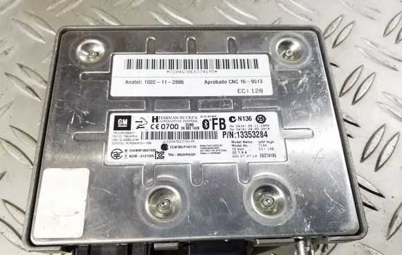 Opel Astra J Bluetooth control unit module 13353284 1002112886 E6374195