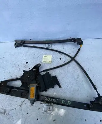Volkswagen Sharan Front door window regulator with motor 7M0959802A 113764101 9VW14553AB