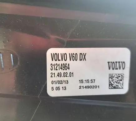 Volvo V60 Rear/tail lights 21490201