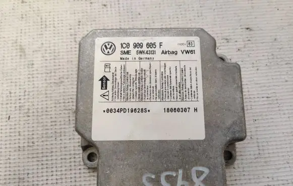 Volkswagen Transporter - Caravelle T5 Airbag control unit/module 1C0909605F 5WK43131