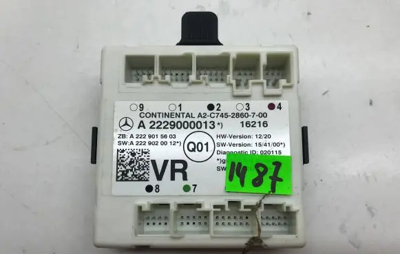 Mercedes-Benz C W205 Door control unit/module A2229000013 A2229020012 A2229015603