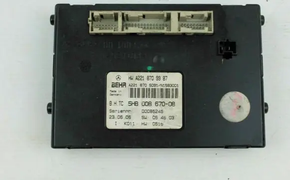 Mercedes-Benz S W221 Climate control unit A2218709987