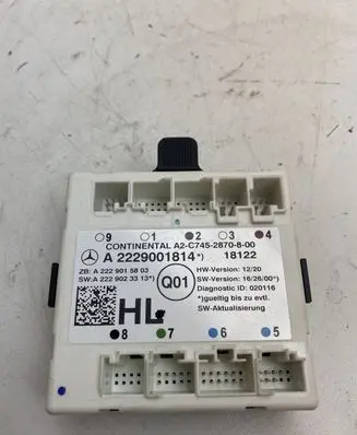 Mercedes-Benz GLC X253 C253 Door control unit/module A2229001814