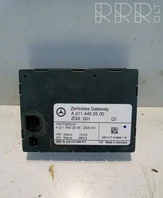 Mercedes-Benz E W211 Gateway control module A2115403545 A2114452500