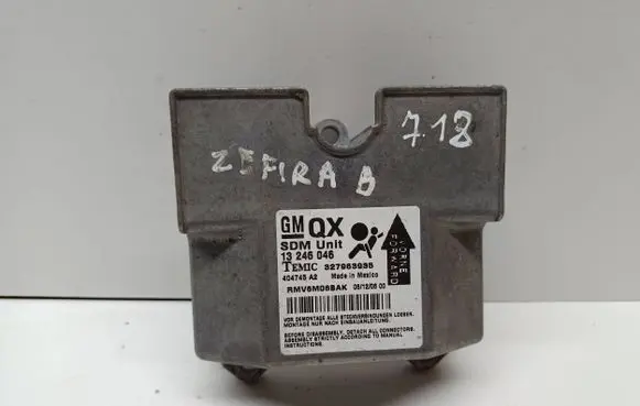Opel Zafira B Airbag control unit/module 327963935 13246046