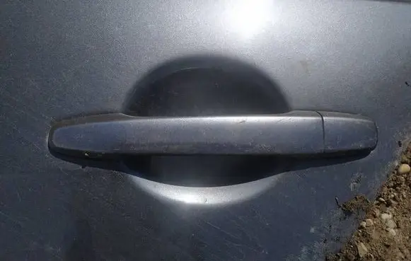 Mitsubishi Lancer X Front door exterior handle