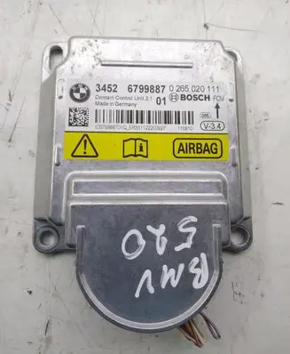 BMW 5 F10 F11 Airbag control unit/module 34526799887 0265020111
