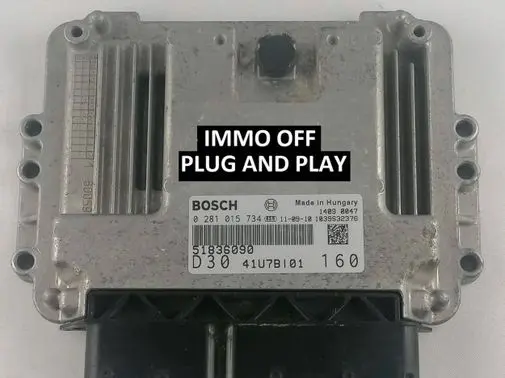 Fiat Ducato Engine control unit/module 51836090 0281015734 41U7B101