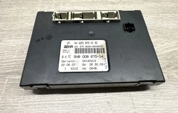 Mercedes-Benz S W221 Climate control unit A2218704192 00192315 5HB00867014