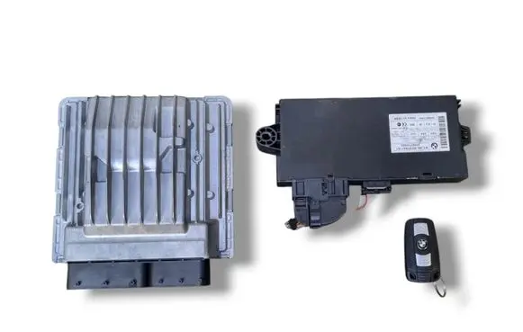 BMW 3 E90 E91 Engine ECU kit and lock set 5WK93750 7612455